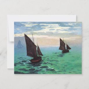 Monet fiskebåtar på havsinbjudningar inbjudningar