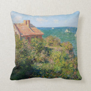 Monet: Fiskermannens byn i Varengeville-konstverke Kudde