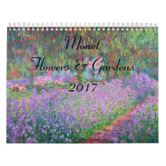 Monet Flower and Gardens 2017 Calendar Kalender