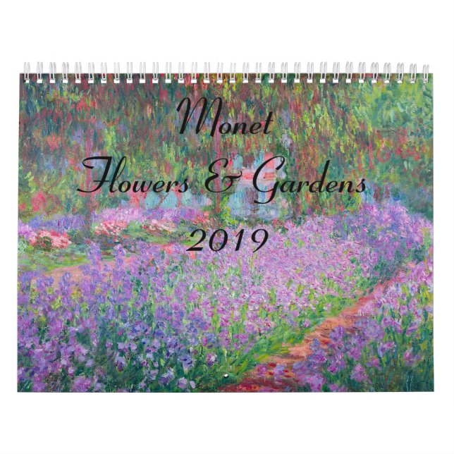 Monet Flower and Gardens 2019 Calendar Kalender (Omslag)