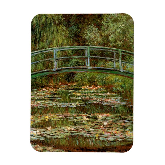 Monet Fransk Japansk Bridge Art Magnet (Vertikal)