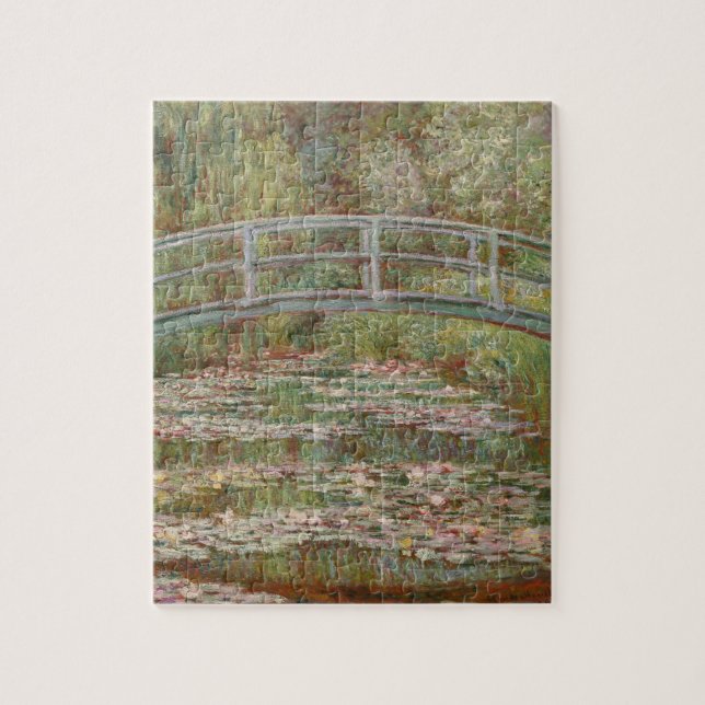 Monet Fransk Japansk Bridge Art Pussel (Vertikal)