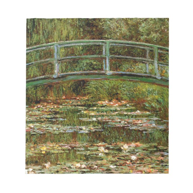 Monet Fransk Japansk Bridge Giverney Anteckningsblock (Framsida)