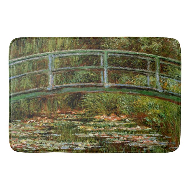 Monet Fransk Japansk Bridge Giverney Badrumsmatta (Framsidan)
