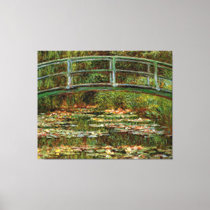 Monet Fransk Japansk Bridge Giverney Canvastryck