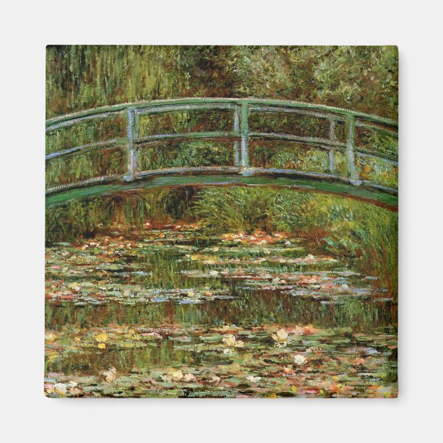 Monet Fransk Japansk Bridge Giverney Magnet (Framsidan)
