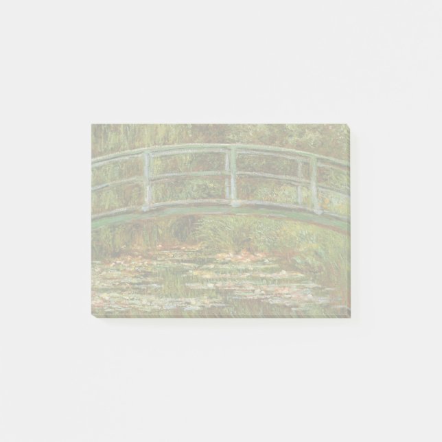 Monet Fransk Japansk Bridge Giverney Post-it Block (Framsida)