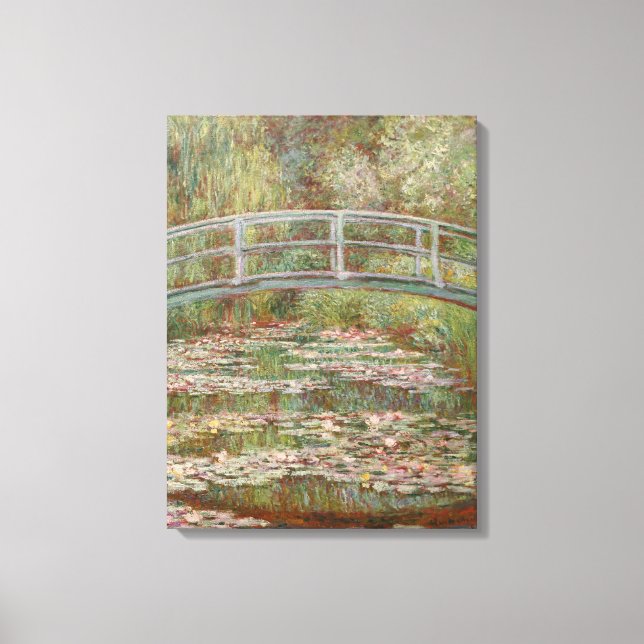 Monet Fransk Japansk Bro Giverney Canvastryck (Framsida)
