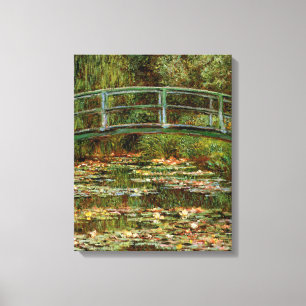 Monet Fransk Japansk Bro Giverney Canvastryck