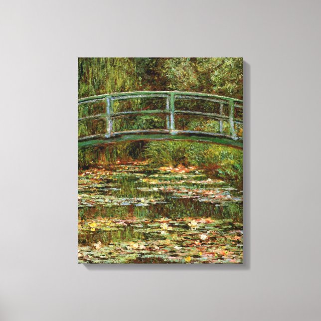 Monet Fransk Japansk Bro Giverney Canvastryck (Framsida)