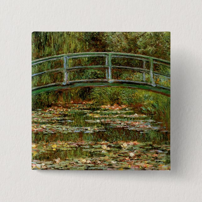 Monet Fransk Japansk Bro Giverney Knapp (Framsida)