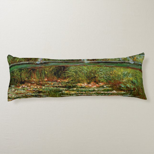 Monet Fransk Japansk Bro Giverney Kroppskudde (Baksidan)