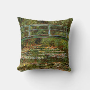 Monet Fransk Japansk Bro Giverney Kudde