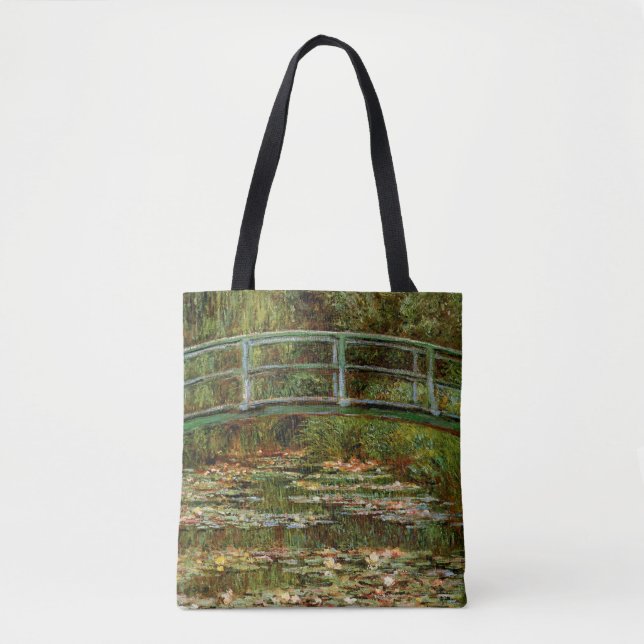 Monet Fransk Japansk Bro Giverney Tygkasse (Framsida)