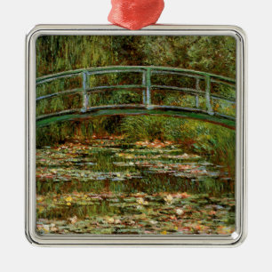 Monet Fransk Japansk Bro Konst Julgransprydnad Metall