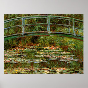 Monet Fransk Japansk Bro Konst Poster