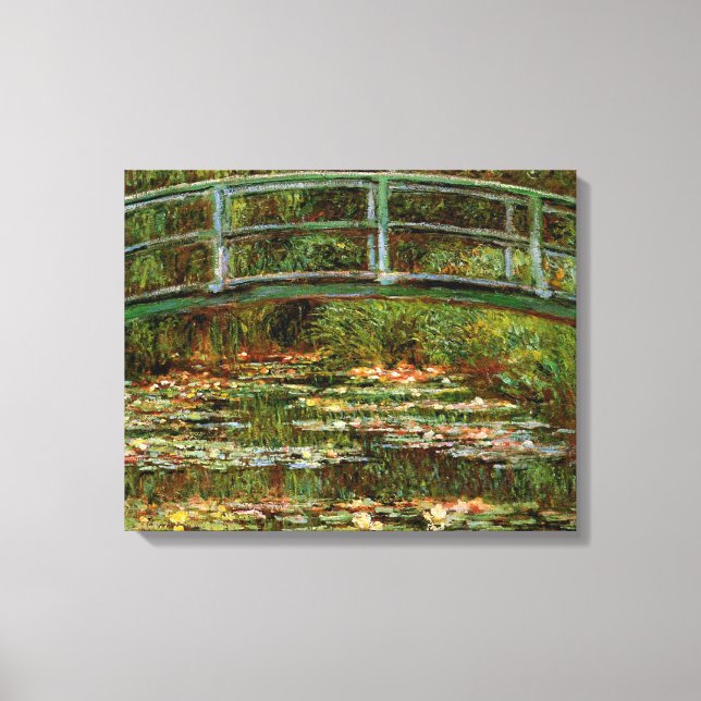 Monet Fransk Japanska Bron Giverney Canvastryck (Framsida)