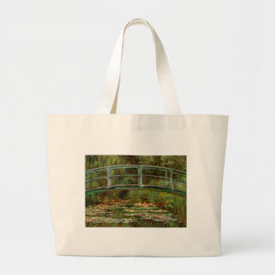 Monet Fransk Japanska Bron Giverney Jumbo Tygkasse