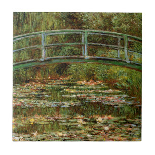 Monet Fransk Japanska Bron Giverney Kakelplatta