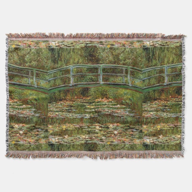Monet Fransk Japanska Bron Giverney Mysfilt (Framsidan)