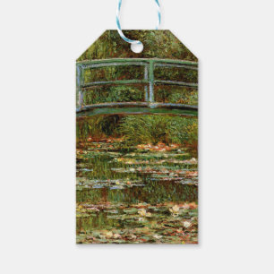 Monet Fransk Japanska Bron Giverney Presentetikett
