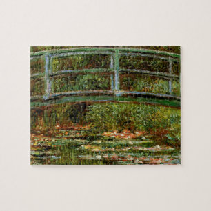 Monet Fransk Japanska Bron Giverney Pussel