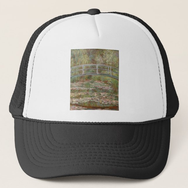 Monet Fransk Japanska Bron Giverney Truckerkeps (Framsida)