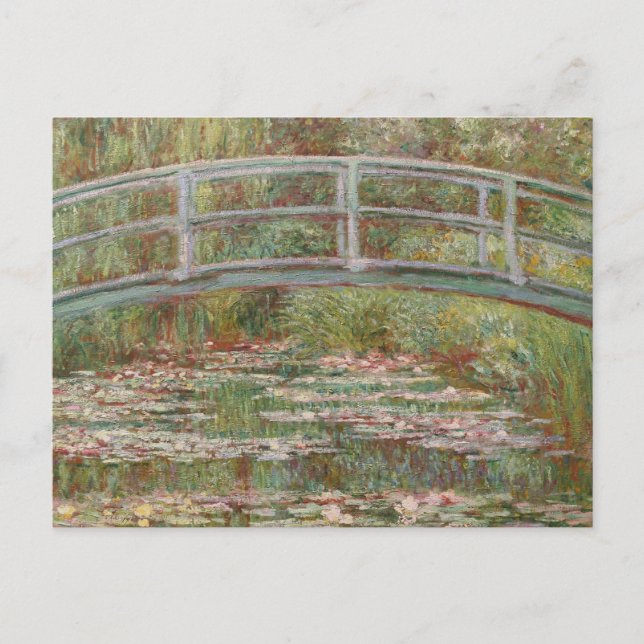 Monet Fransk Japanska Bron Giverney Vykort (Framsida)
