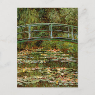 Monet Fransk Japanska Bron Giverney Vykort