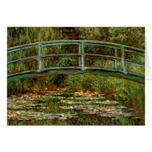 Monet Franska Japanska Bro Giverney Hälsningskort