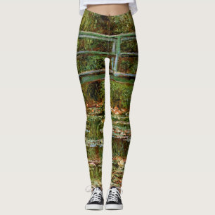 Monet Franska Japanska Bron Giverney Leggings