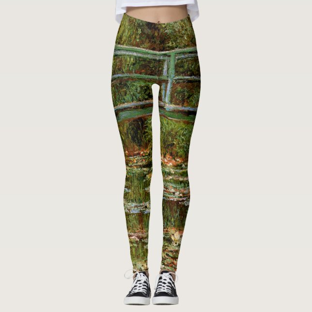 Monet Franska Japanska Bron Giverney Leggings (Framsida)