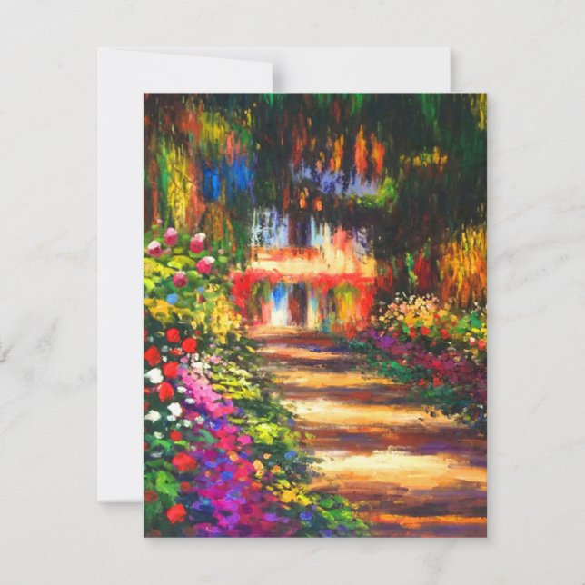 Monet Garden at Giverny Card (Framsida)