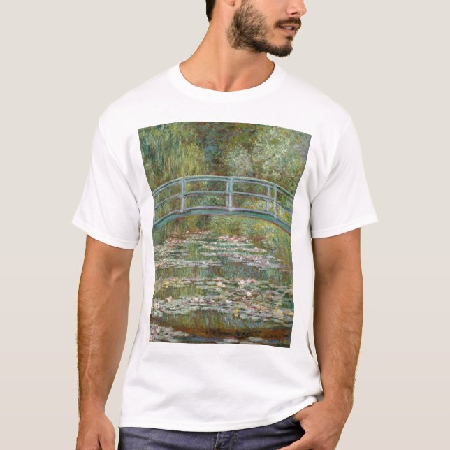 Monet, garden, classic painting t shirt (Framsida)