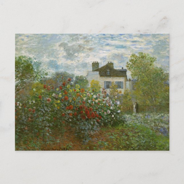 Monet Garden i Argentina Fine Art Vykort (Framsida)
