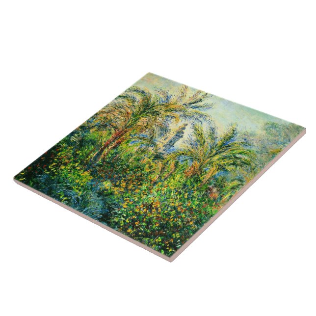Monet:Garden i Bordighera, Morgonintryck, Kakelplatta (Sidan)