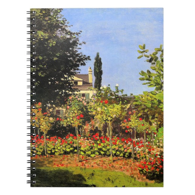 Monet - Garden in Bloom Anteckningsbok (Framsidan)