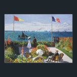 Monet Garden på Sainte Adresse-inbjudan Inbjudningar<br><div class="desc">Monet Garden på Sainte Adresse-inbjudningar. Olja på canvas 1867. Garden på Sainte-Adresse är en av de Fransk prästmålningarna Claude Monets mest berömd, och har ett par som står framför Sainte Adresses hamn framför Fransk flagga. Den trädgård där de står är full av blommor, segelbåtar och ångfartyg flyter i det blå...</div>