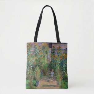 Monet Garden Vetheuil Impressionim Painting Tygkasse