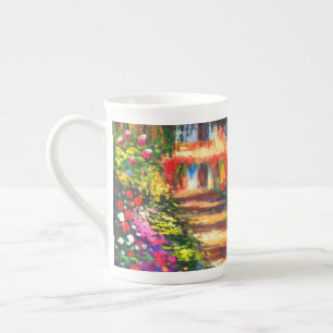 Monet Garden vid Giverny Benporslin Mugg