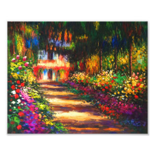Monet Garden vid Giverny Fototryck