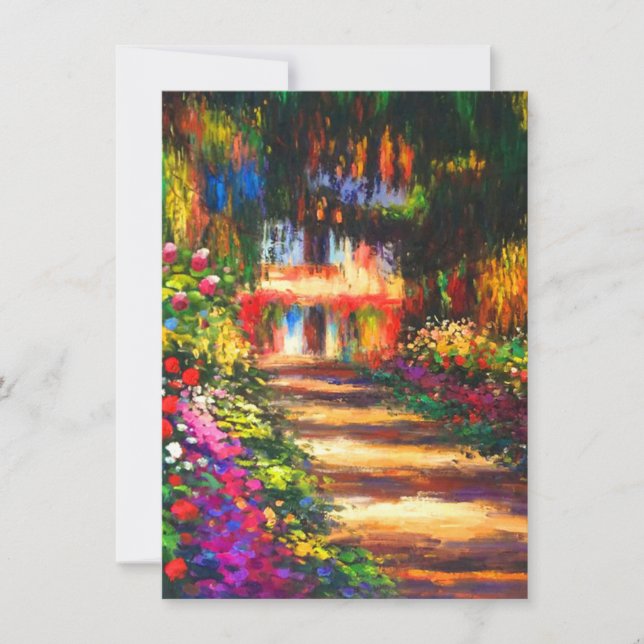 Monet Garden vid Giverny Inbjudningar (Framsida)