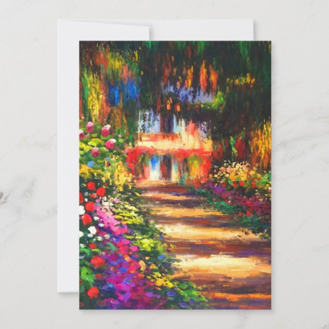 Monet Garden vid Giverny Meddelande (Framsida)
