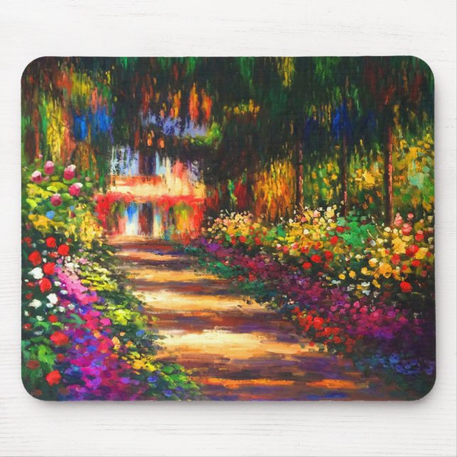 Monet Garden vid Giverny Musmatta (Framsidan)