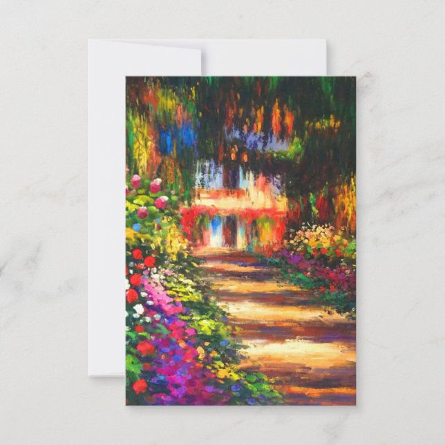 Monet Garden vid Giverny OSA Kort (Framsida)