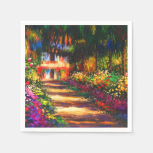 Monet Garden vid Giverny Pappersservett