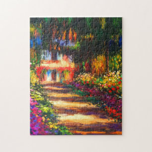 Monet Garden vid Giverny Pussel