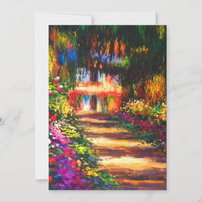 Monet Garden vid Giverny Spara Datumet (Framsida)