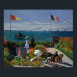 Monet Garden vid Sainte-Address Painting Poster<br><div class="desc">Impressionistisk målning av Monet - Klassiska mästerverk - Claude Monets pressionistiska målningsserie - Garden på Sainte-Adresse</div>