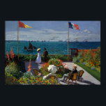 Monet Garden vid Sainte-Address Painting Poster<br><div class="desc">Impressionistisk målning av Monet - Klassiska mästerverk - Claude Monets pressionistiska målningsserie - Garden på Sainte-Adresse</div>